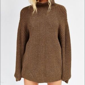 BDG Shaker Turtleneck Sweater Dress